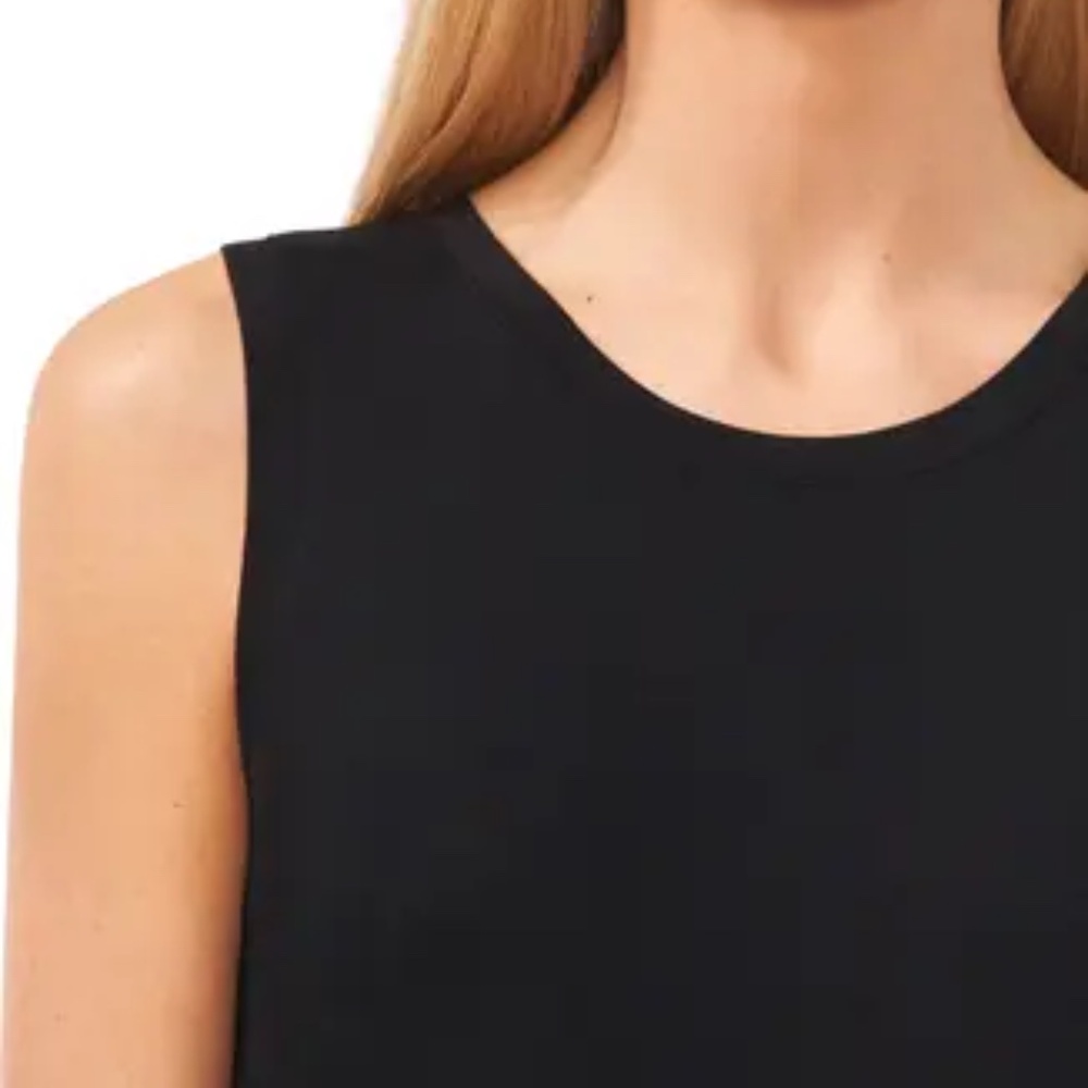 halogen back keyhole tank split  back in black size s - Picture 2 of 4